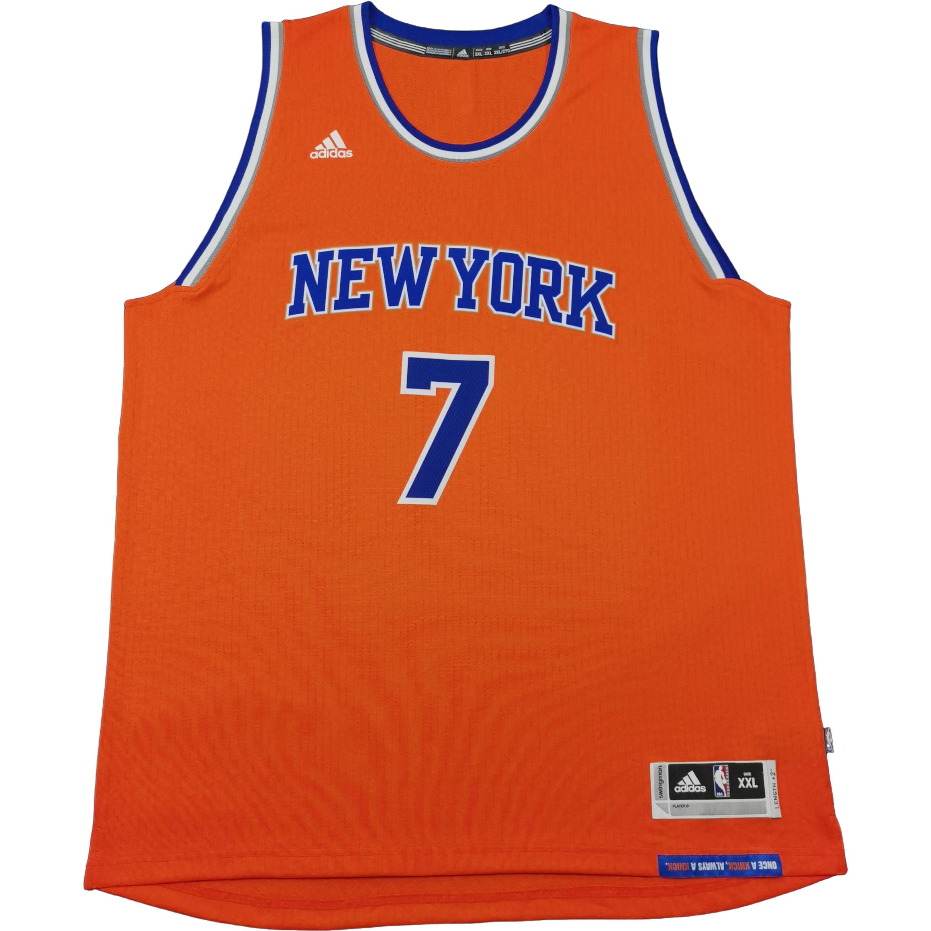 

Adidas X Коллаборация НБА Нью-Йорк Никс Свингмен Фан Эдишн Кармело Энтони Модная Удобная Мягкая Баскетбольная Джерси 7470A-3R2-K91474 S