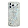 Summer Fresh Blue Floral Iphone14promax Apple 15 Mobile Phone Case 16 Suitable for 12 Transparent Lanyard