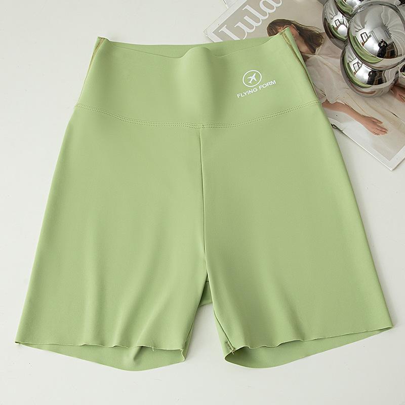

Women s High-Waisted Shark Skin Safety Shorts - Slimming, Seamless, Tummy Control, Thin Outerwear, Three-Quarter Length XXL (140-160 lbs) м ята зелений колір