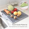 Non-slip Drainage Mat Silicone Sink Placemat Creative Dish Drying Mat  for Kitchen Utensils