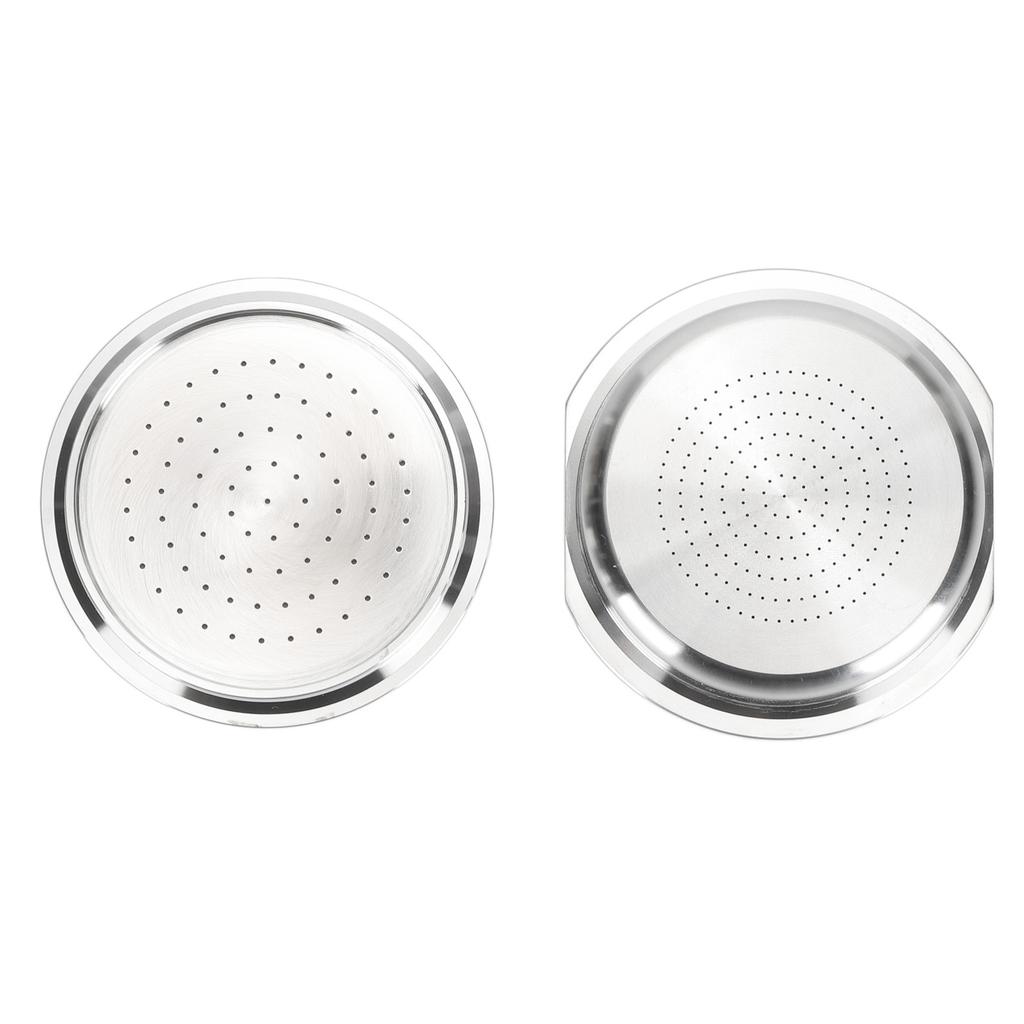 Reusable Coffee Pod 304 Stainless Steel Refillable Coffee Capsule Filter with Brush and Spoon for