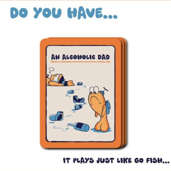 1 Set Go Fish Card Game Hilarious Adult Party Game Portable