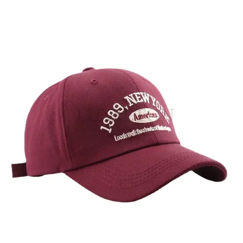 Men and Woman's Baseball Caps Adjustable Casual Embroidered 1989 New York American Cotton Sun Hats Unisex Solid Color Visor Hats