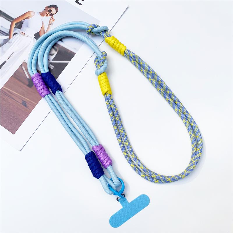 3-in-1 120cm Crossbody Handy-Hängeseil Nacken-Lanyard Armband Abnehmbares Handy-Lanyard Wasserbecher-Hängeseil