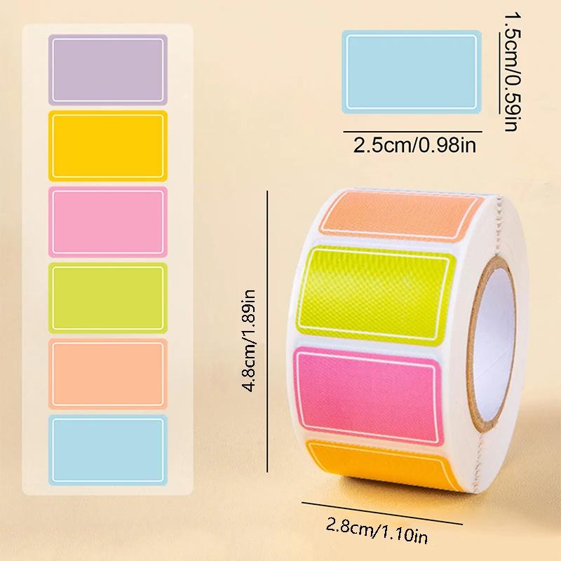 500pcs Stickers Colorful Label Stickers Waterproof Self-Adhesive Logo Handwritten Name Name Stickers Index Stickers