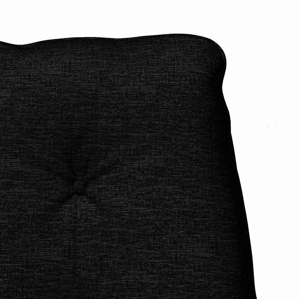 Armchair Black 69 X 74 X 93 Cm Fabric and Plywood
