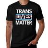 Trans Lives Matter 10 Trans-Flaggen-Edition T-Shirt Arbeits-Outdoor-T-Shirt für Herren