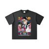 260 GSM Double Yarn 32 Count 100% Cotton Demon Slayer V25 Akaza Print Unisex Heavy Cotton T Shirt
