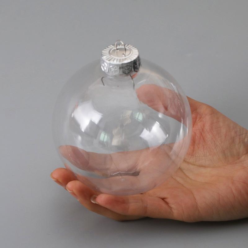 Clear PVC Christmas Tree Ornament - DIY Hollow Round Pendant Ball