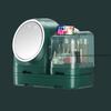 LED Equipped Cosmetic Organizer Dustproof with Mirror Large Capacity Desktop Vanity Storage Rack for Lipstick Skincare