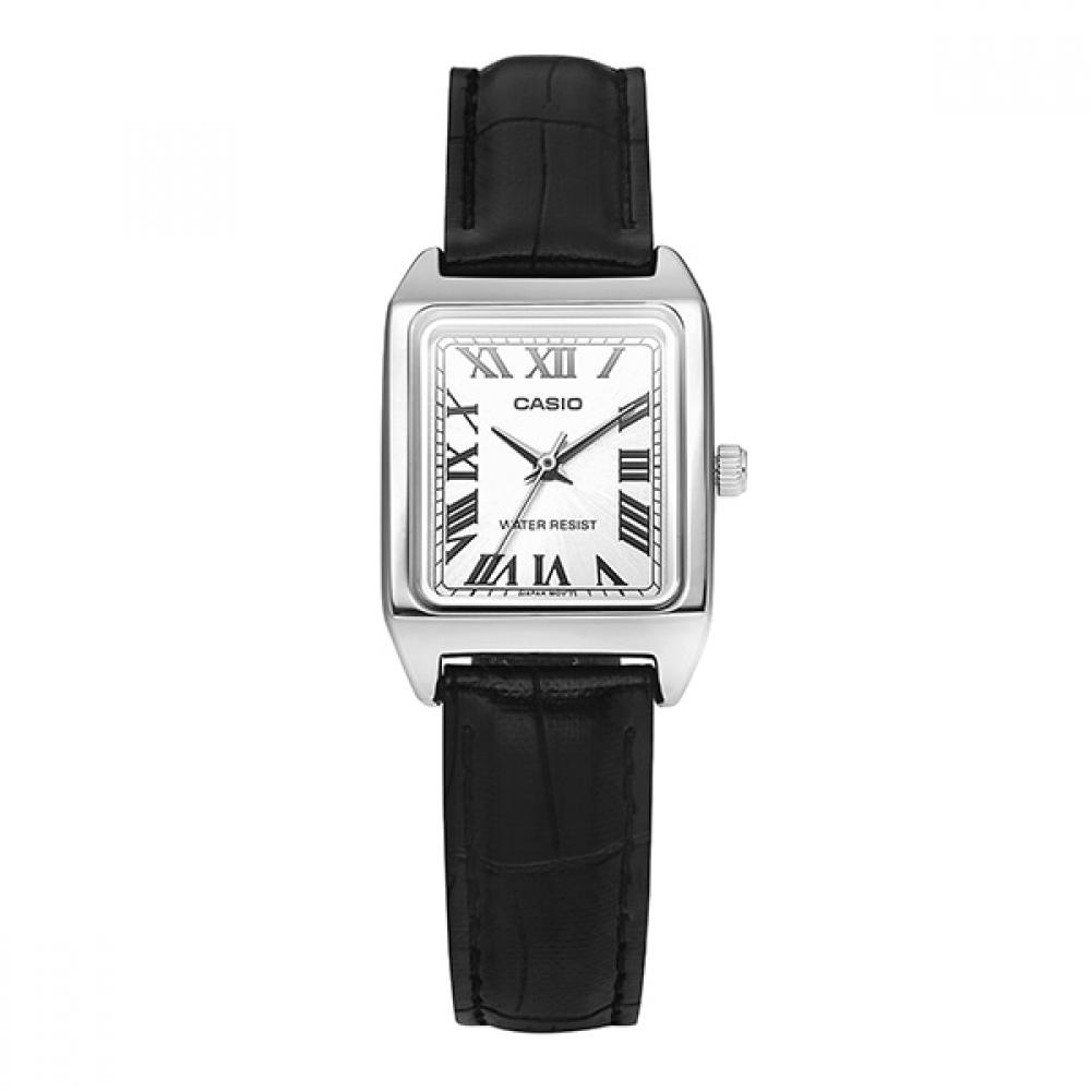 Casio Square Women Leather Watch For Students Ltp V007l 7b1udf