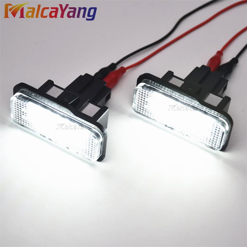 High Brightness Number Plate Lamp For Mercedes BENZ S-CLASS W211 C-CLASS W203 W219 SLK R171 LED White License Plate Lights