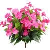 Artificial Impatiens Bunch UV Resistant Faux Flowers Low Maintenance Fake Impatiens Bouquet for Indoor Vase Planters Balcony Decorations