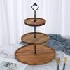 2/3-layer Wooden Decorative Cake Stand Dried Fruit Snack Tray Cupcake Holder Wedding Birthday party Dessert Candy Display rack