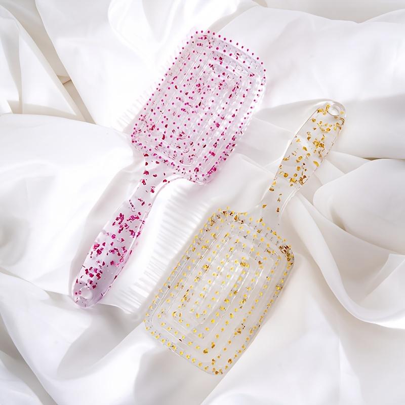 Antistatischer Kamm, großer gebogener Kamm, Massagekamm, hohler, quadratischer Bogenkamm, Kamm für lockiges Haar