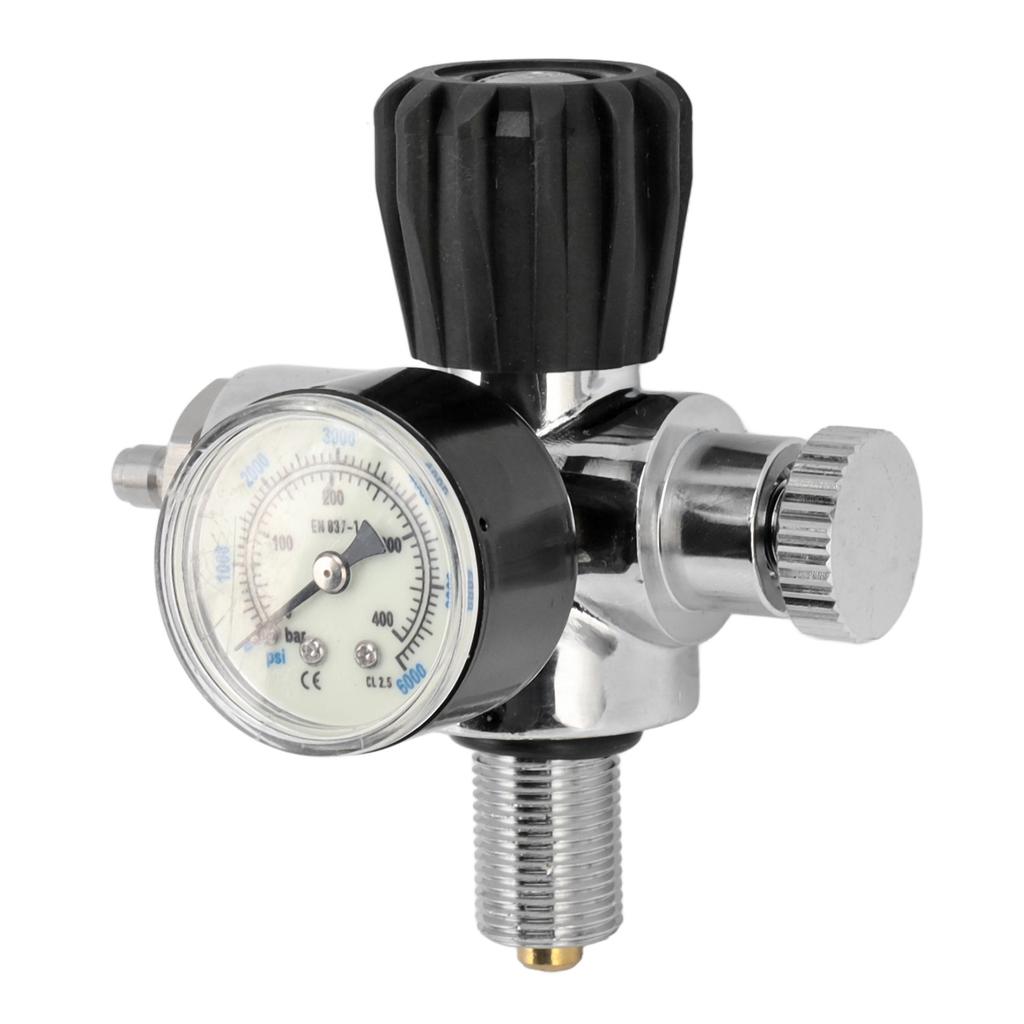 6000psi 400Bar Diving Tank Pressure Gauge M18x1.5 Scuba Diving Tank Pressure Gauge Double Scale Luminous Meter