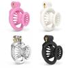 2025 New Male Negative Chastity Cage 4 Colors Cock Cage Abstinence Control Sissy Penis Lock with 4 Size Rings Adult Products