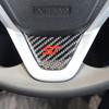 Luxury Carbon Fiber Car Steering Wheel Chin Sticker Trim For Ford ST MK7
