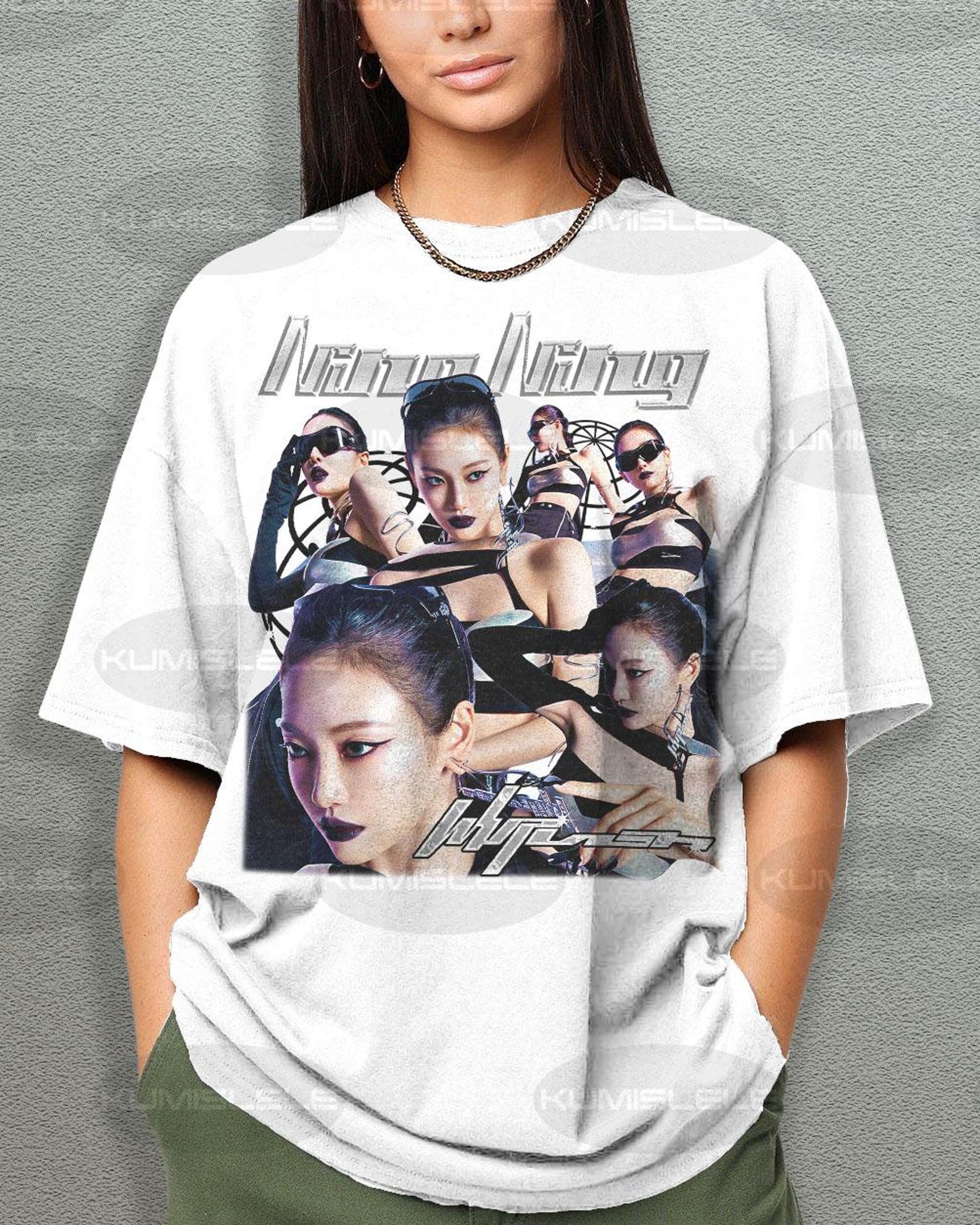 Ning Ning Aespa Whiplash T-Shirt, parallel lines tour tee S