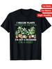 Funny Plant Rescue O T-Shirt - I Rescue Plants Slogan - Black with Green Lettering - Breathable SM F