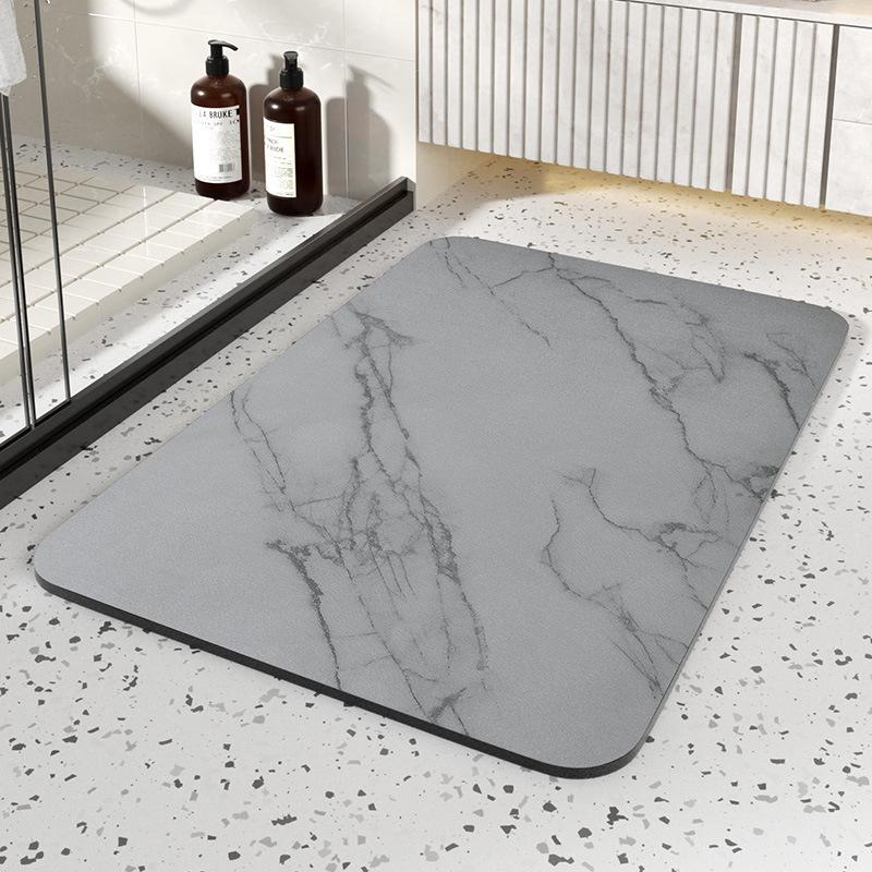 Modern Simple Toilet Absorbent Quick Dry Dirty Mat Bathroom Door Non-slip Wear-resistant Diatom Mud Mat