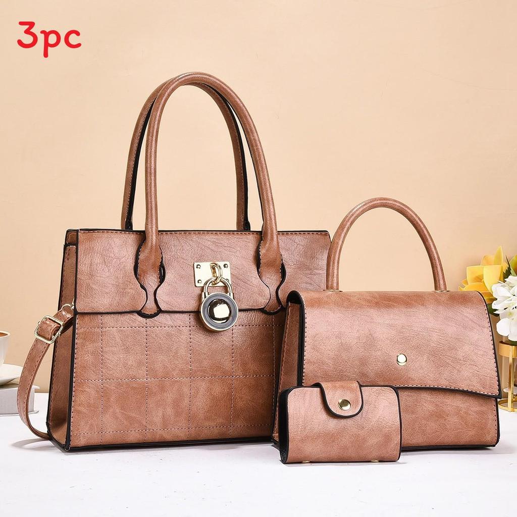 Pu Leather Large Capacity Tote Bag For Women With Multiple Pockets For Daily Use