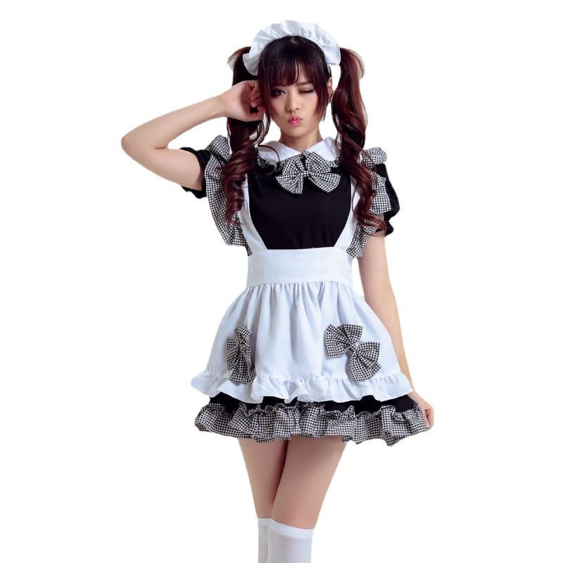 Akihabara Klassische Cosplay Japanische Anime Dienstmädchenkleidung, Dienstmädchenkleidung, Kellneruniform für westliche Restaurants