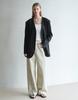 Nutopeu Beige Cotton Pants_Beige