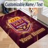 Custom Text Printed Rug Queensland Maroons Non Slip Floor Carpet For Home Room Decor