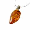 Cognac Amber Pendant - Baltic Amber Jewelry