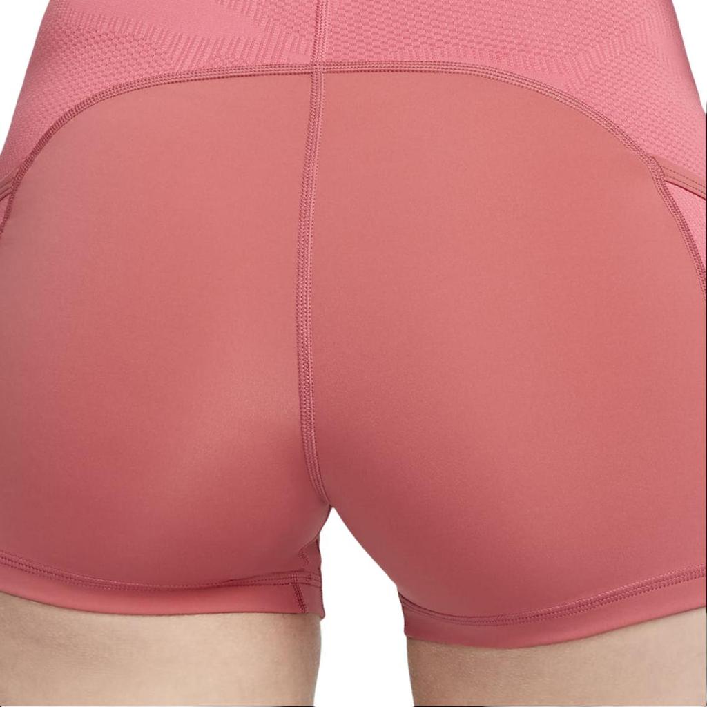 Nike High-Waisted Pocket Fitted Workout Shorts Women Shorts Pink DX0059-655