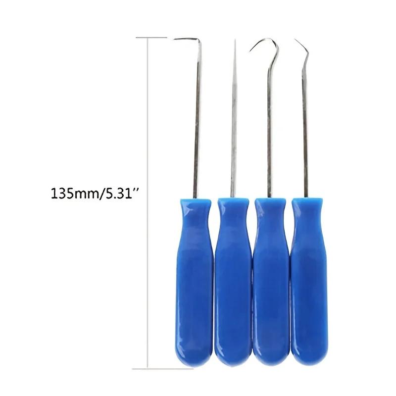 4Pcs Car Auto Vehicle Oil Seal Screwdrivers Set Car O-Ring Seal Gasket Puller Remover Pick Hooks Tools Car Remover Tools Kit