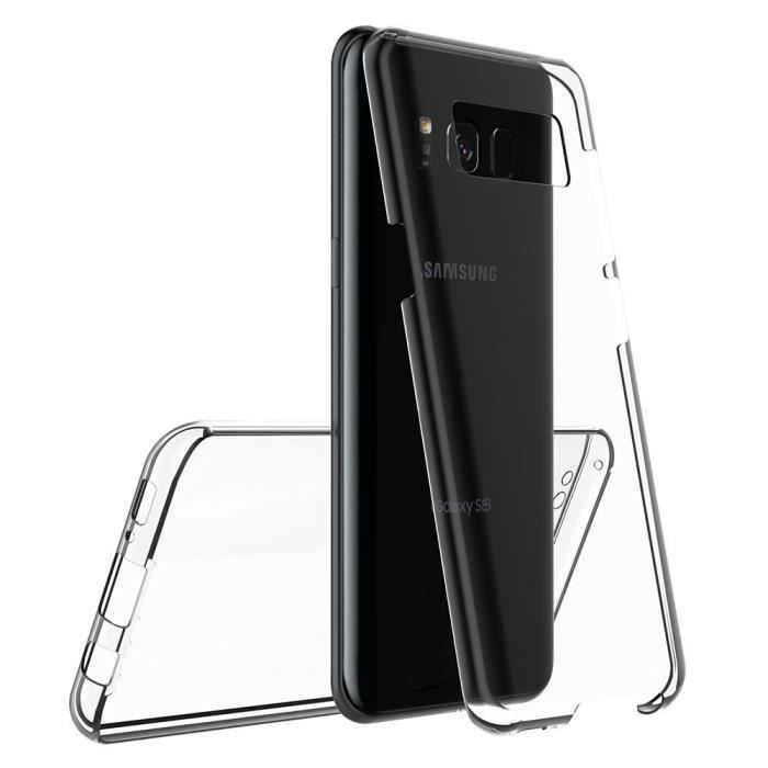 Case for Samsung Galaxy S8 - Phonillico - Ultra Slim - Soft Silicone - Transparent - Total Protection