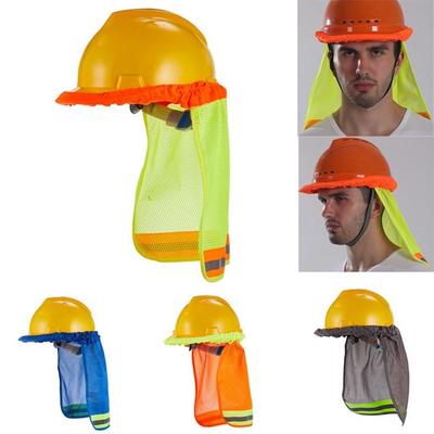 Helmet Cover Safety Helmet Sunshade Reflective Visor Cover Breathable Hat Cover  For Men