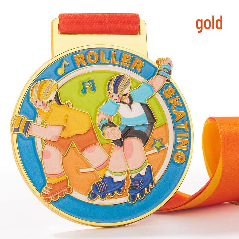 Custom Youth Roller Skating Championship Freestyle Medal