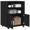 Cabinet with Shelf Black Oak Effect 60 X 48 X 74.5 Cm