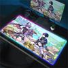 RGB Anime Desk Mat Genshin Impact Large 900x400mm Mouse Pad Carpet Computer Laptop Gaming Peripheral Accessories Durin Mousepad