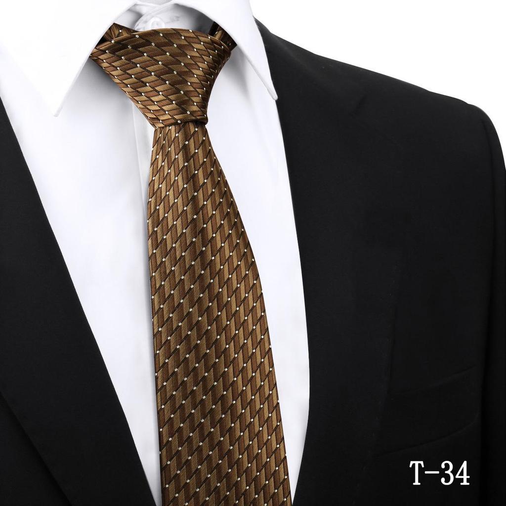 Handmade Paisley Stripe Jacquard Polyester Tie, 7.5cm