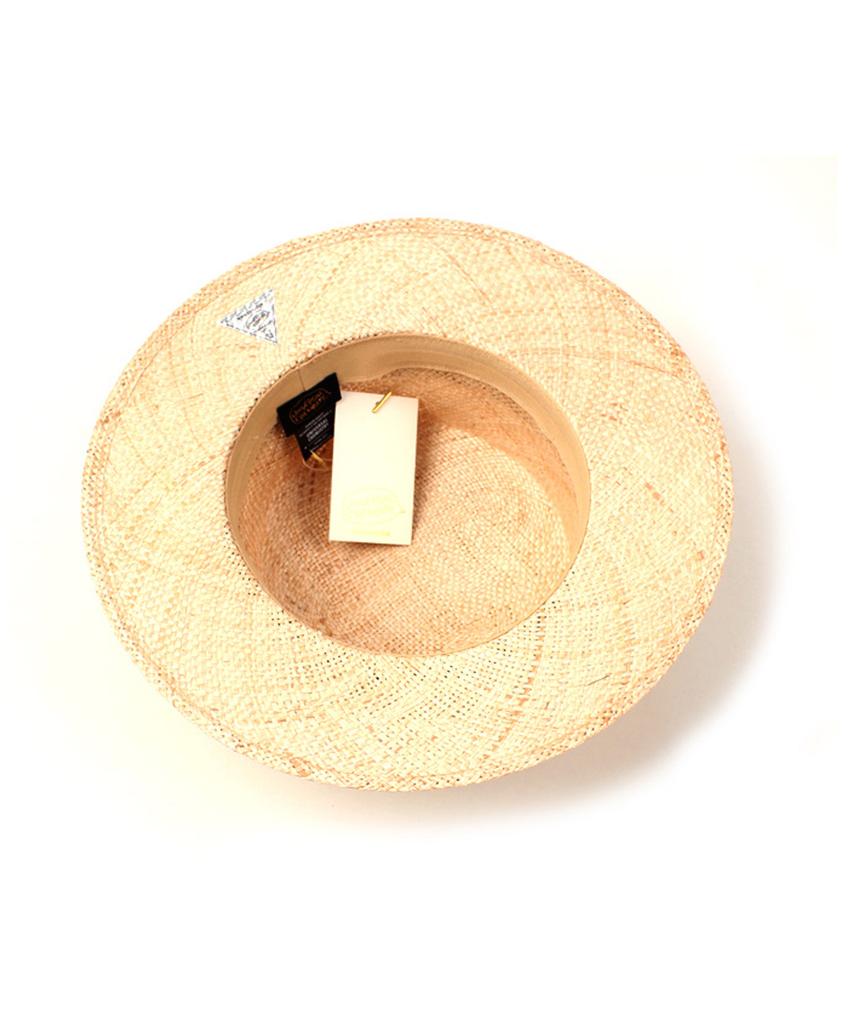 Yunibeosyeolkemiseuteuli Bau Beige Flat Fedora Summer Fedora