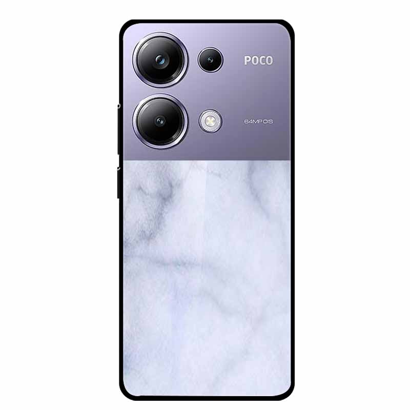 Painting Cover For Poco M6 Pro GlassTempered Glass Case Hard Back Shield for Xiaomi Poco M 6 Pro 6.67" Colourful Phone Fundas