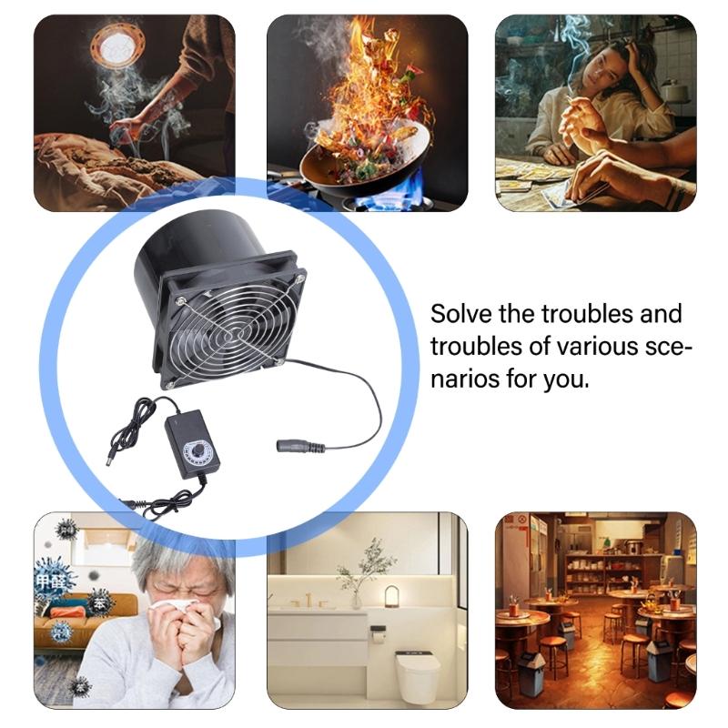 High Performances 10Cm Duct Fan Variable Speed Cooling Blower Fan For DIY Projects And Equipment Heat Dissipation