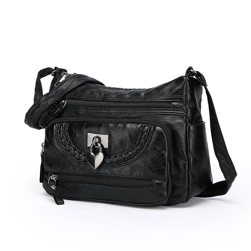 Women's PU Bag Fashion Shoulder Multi-compartment Crossbody Bag