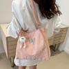 Korean Style Sweet Shoulder Bag Doll Pendant Luxury Handbag Trendy Underarm Tote Bag Outdoor