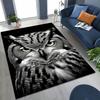 New Mysterious Owl Colorful Cartoon Birds Rug for Bedroom Living Room Sofa Home Doormat Decor,Large Kid Non-slip Floor Mat