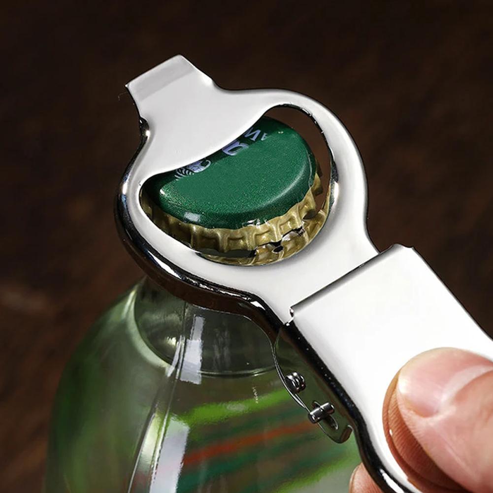 1/2/3Pcs Stainless Steel Beer Bottle Opener With Sealed Lid Foldable Bottle Stopper Bottle Cap Opener for Kitchen Restaurant 6
