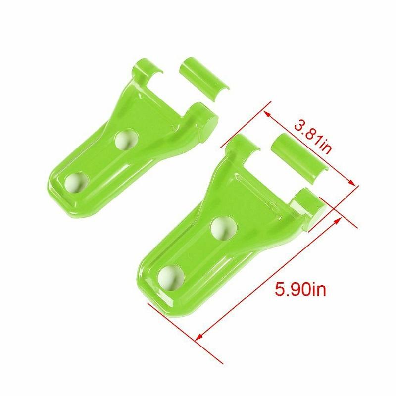 2PCS Car Hood Engine Hinge Cover Trim Black ABS For Jeep Wrangler JL 2018 2019 2020 2024 2024 2024 Car Accessories