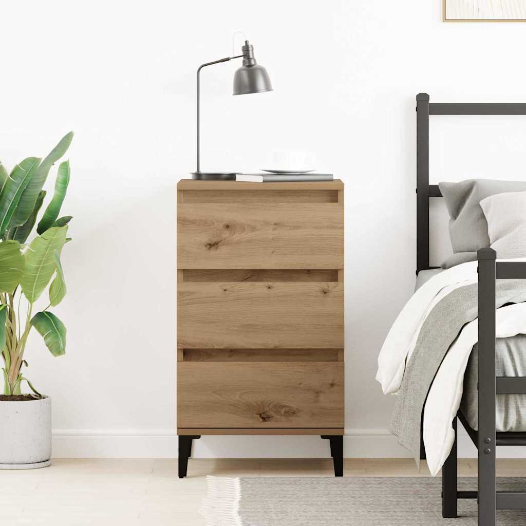 Nightstand Artisan Oak 45 x 35 x 44 cm Engineered Wood