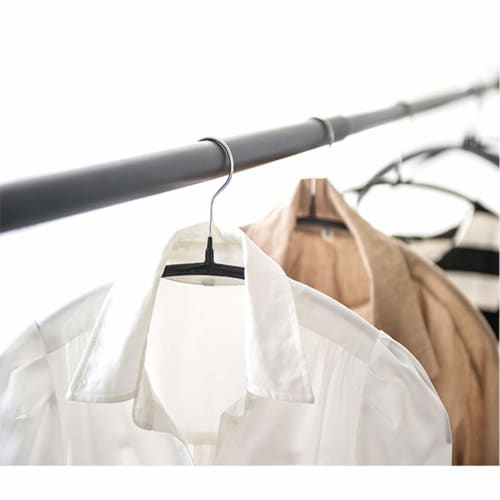 LivingHall 20-Piece Set of Hangers, Shape-Retaining, Non-Slip, Space-Saving, Arched Clothes Hangers for Closet Storage, Stylish Clothes, Laundry, and