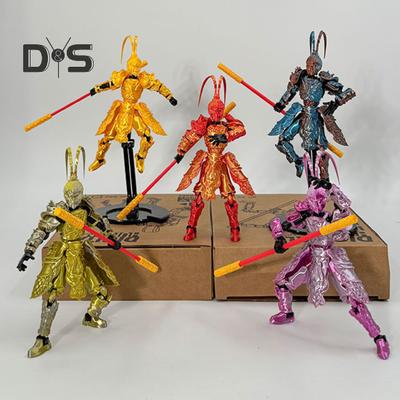 Affenkönig Actionfigur 3D-gedruckt Bewegliche Gelenke Affenmodell Große Weise Gleich dem Himmel Figur Gelenkige Schaufensterpuppe Dekoration Ornament