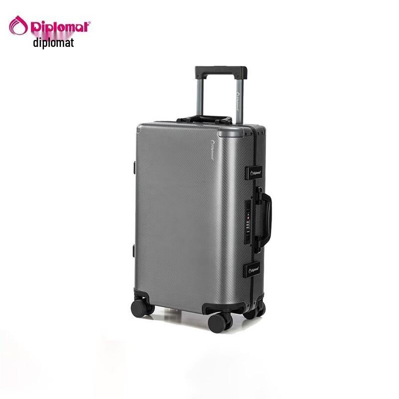 Diplomat DS-13102 Aluminum Magnesium Alloy Spinner Luggage 20 inches